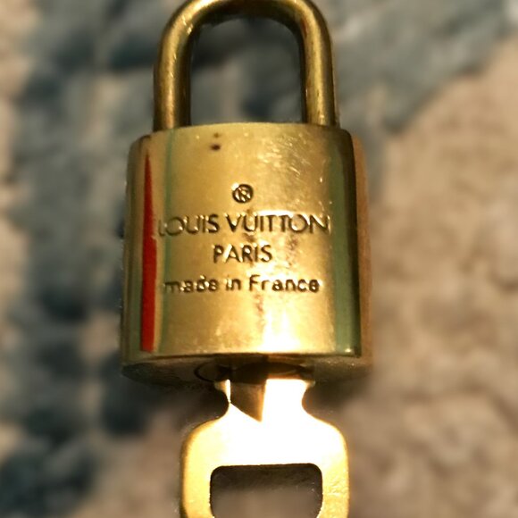 Louis Vuitton Solid Brass Luggage Lock with Key #316 - Picture 12 of 12